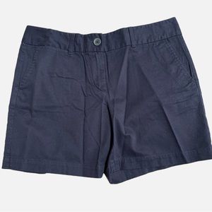 Ann Taylor Loft Navy Chino Shorts Size 6 NWOT